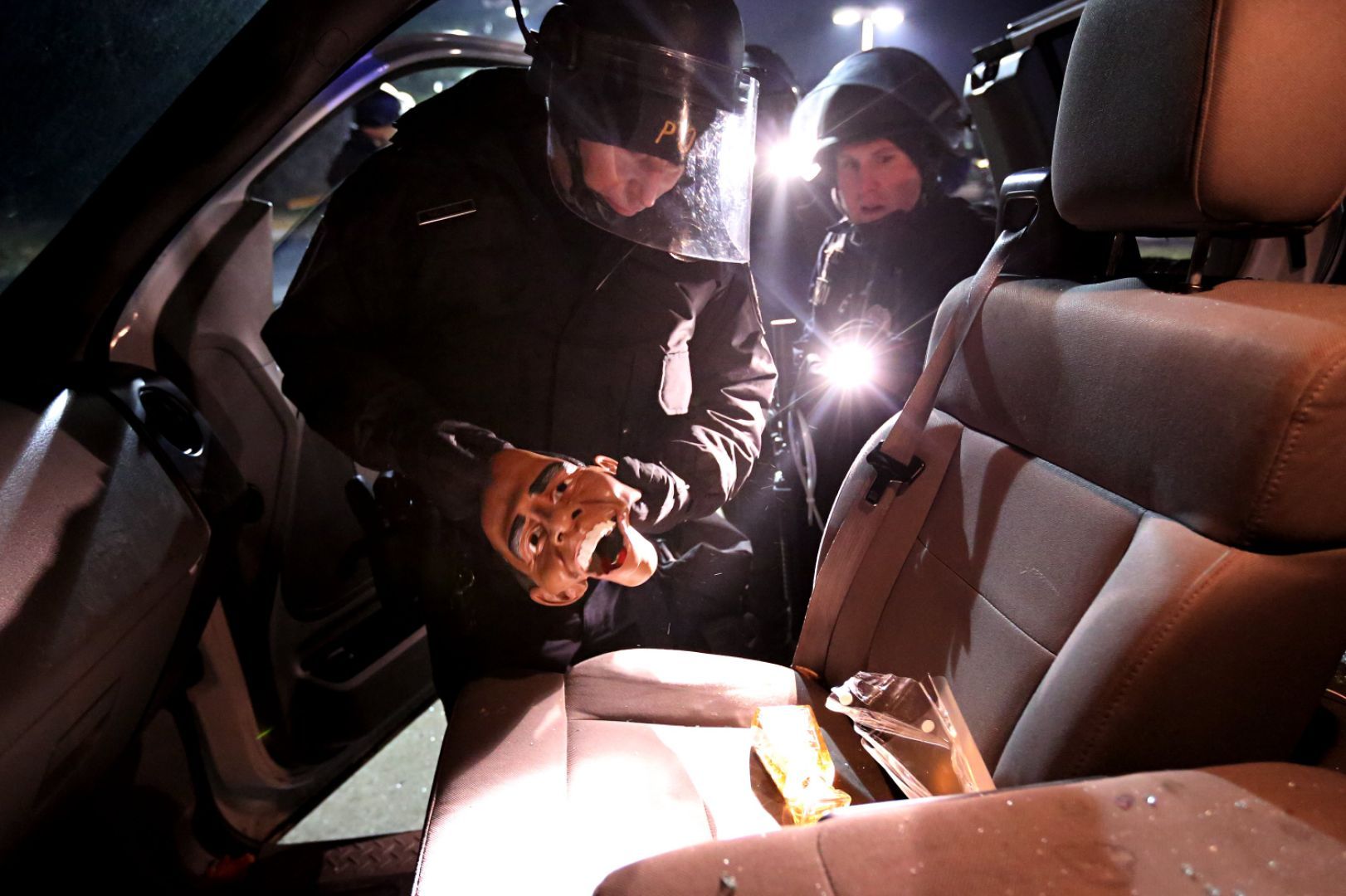 St. Louis County Police react to rioting and looting